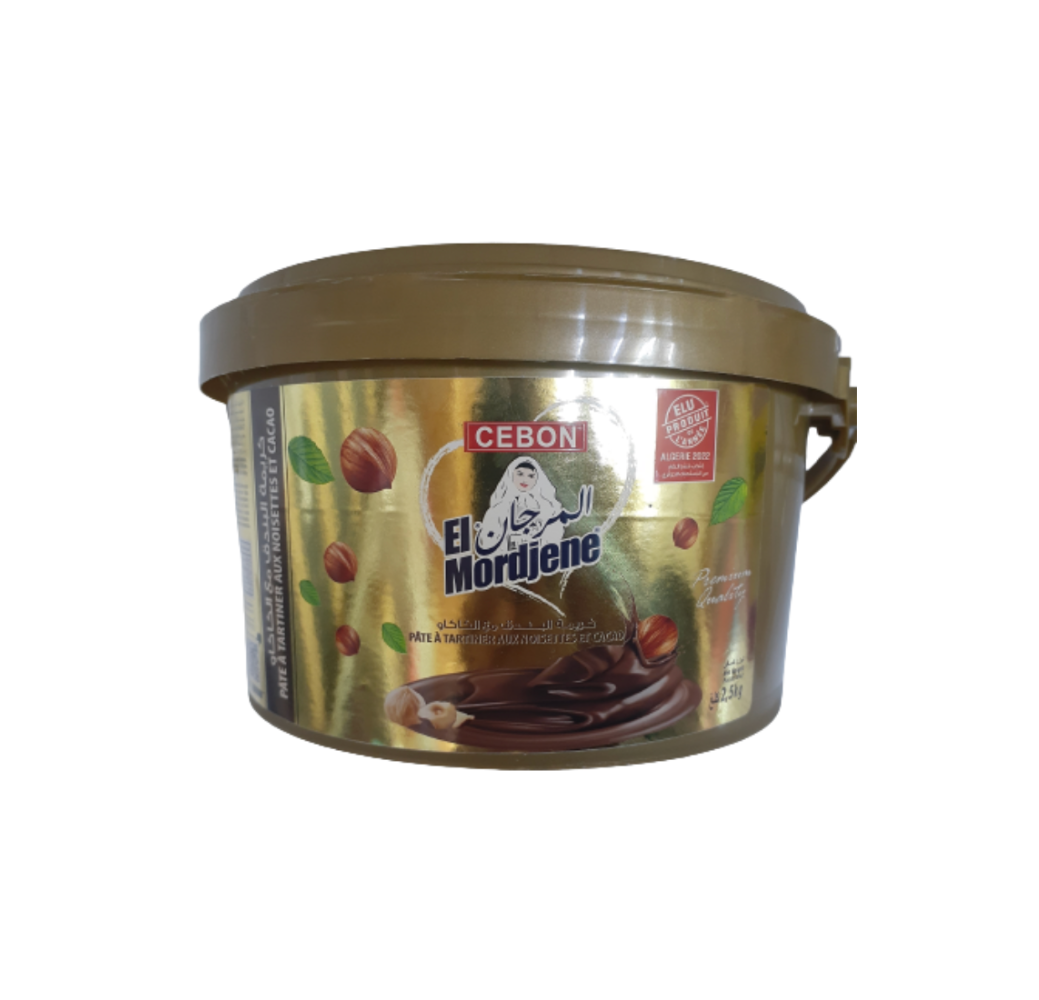 Pâte à tartiner aux noisettes El Modjene – 2.5kg