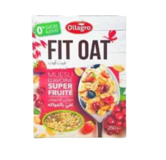Muesli d’avoine – Fit Oat -Ollagro- Super Fruité – 250g