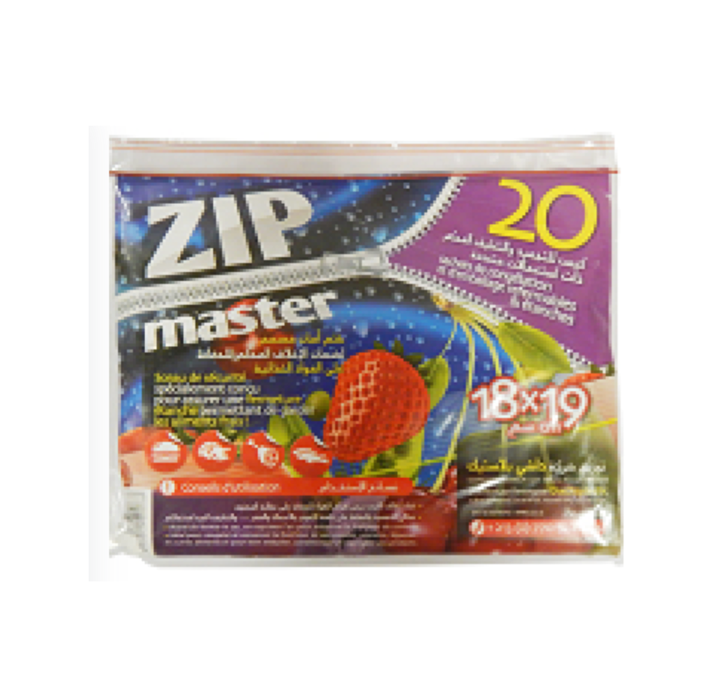 Sacs de congélation avec zip – 18x19cm- 20pcs