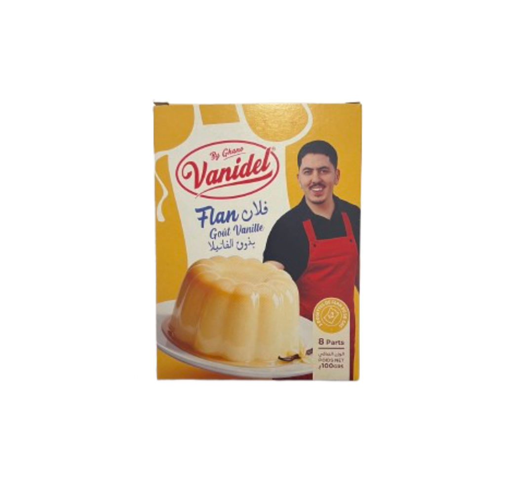 Flan Vanidel By Ghano – Goût vanille – 100g