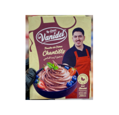 Poudre de crème chantilly Vanidel By Ghanou – Goût Chocolat – 100g