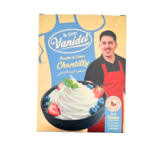Poudre de crème chantilly Vanidel By Ghano – Goût vanille – 100g