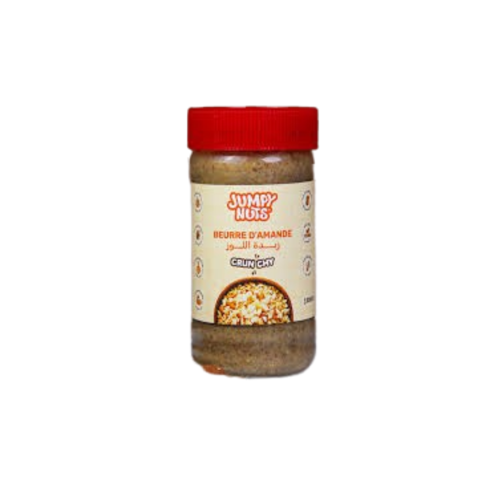 Nom : Beurre d’amande crunchy – Jumpy Nuts – 200 g