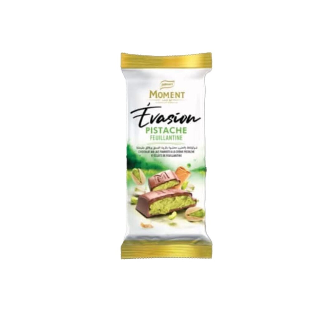 Chocolat Moment Evasion – Pistache feuillantine – 95g
