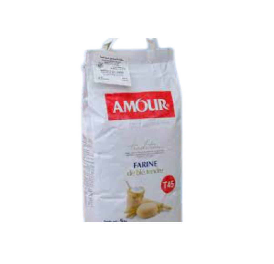 Farine de blé tendre Amour T45 – 5kg
