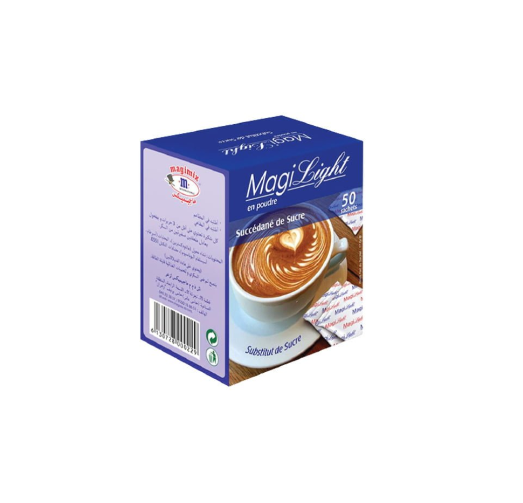 Sucre Magi Light – En Poudre – 50 Unités