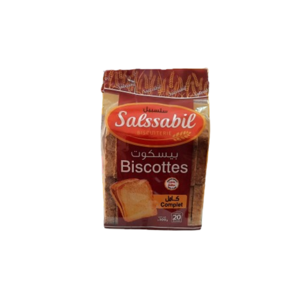 Biscotte Salssabil – Complète – 300g