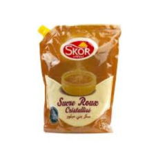 Sucre Roux Cristallisé Skor -500g – Avec verseur