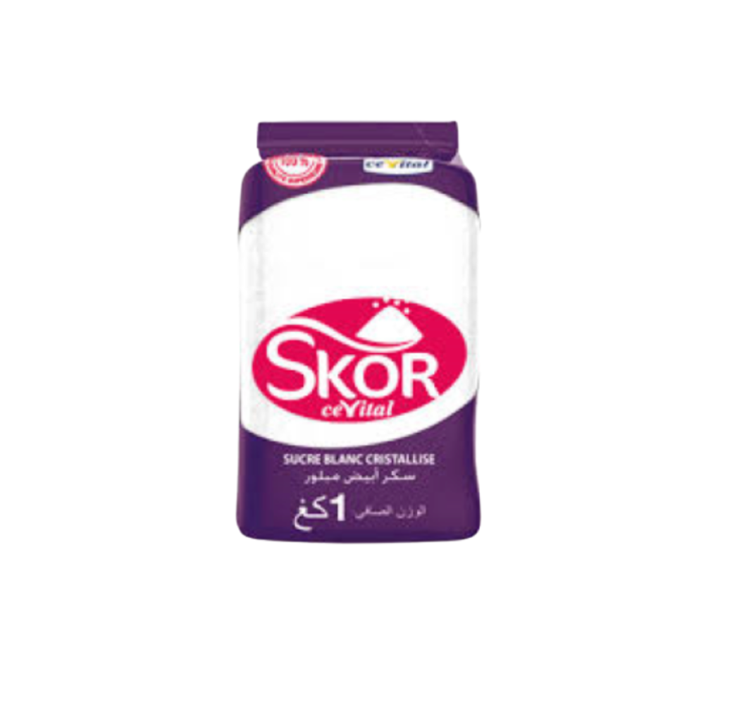 Sucre blanc cristallisé Skor – 1kg