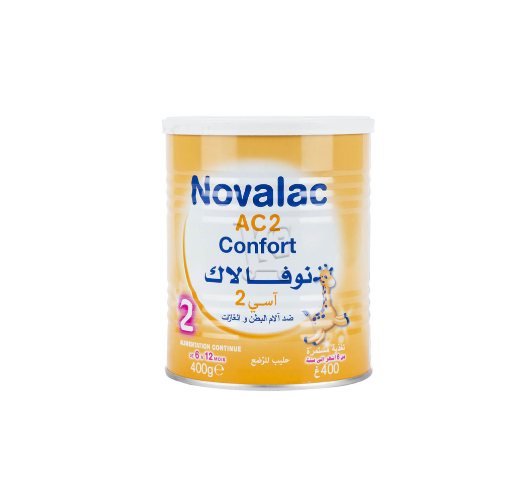 Lait Novalac AC 2 Confort – 2ème age – 6 à 12 mois – 400g
