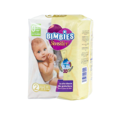 Couches bébé Bimbies Sensitive – N2 – 11pcs