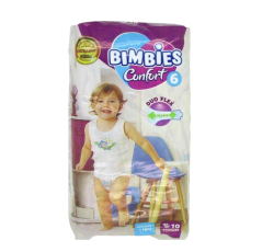Couches bébé Bimbies – CONFORT JUNIOR – N6 – 10pcs