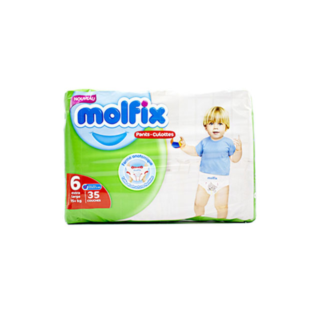 Couches culottes bébé Molfix Pants – N6 – 35pcs