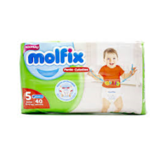 Couches culottes bébé Molfix Pants – N5 – 40pcs