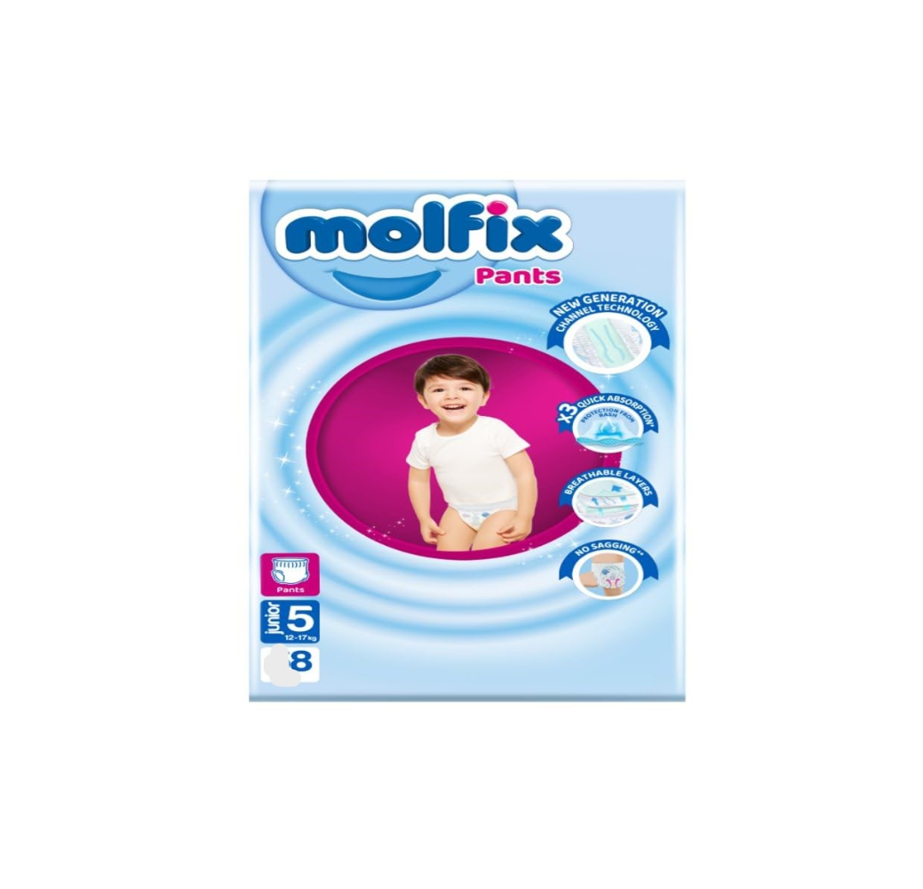 Couches culottes bébé Molfix Pants – N5 – 8pcs