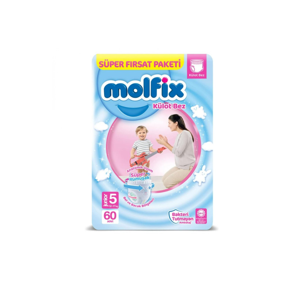 Couches bébé Molfix – N5 – 60pcs