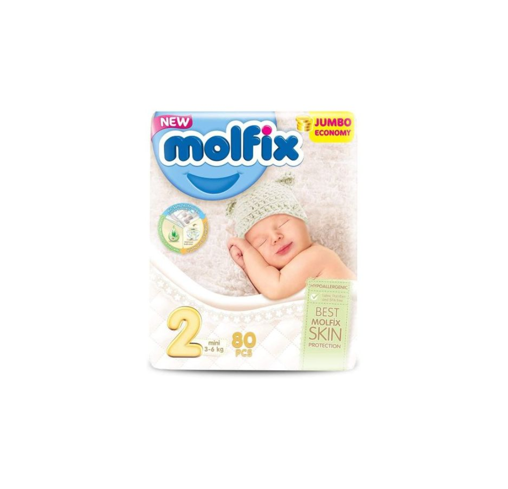 Couches bébé Molfix – N2 – 11pcs