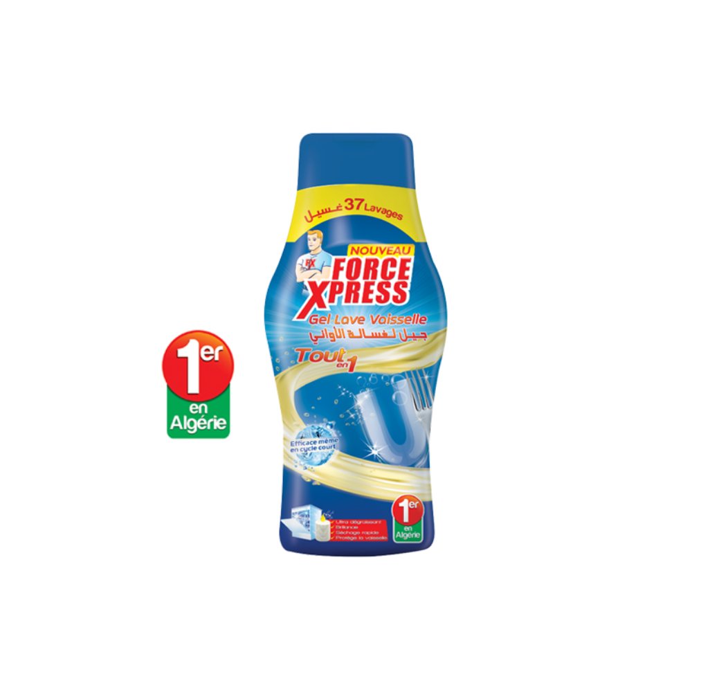 Gel pour lave vaisselle Force Xpress – 37 lavages