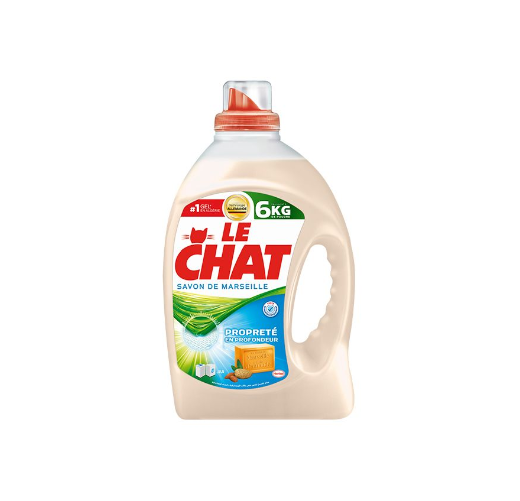 Liquide linge Le Chat Power gel – Savon de Marseille – 2.5L