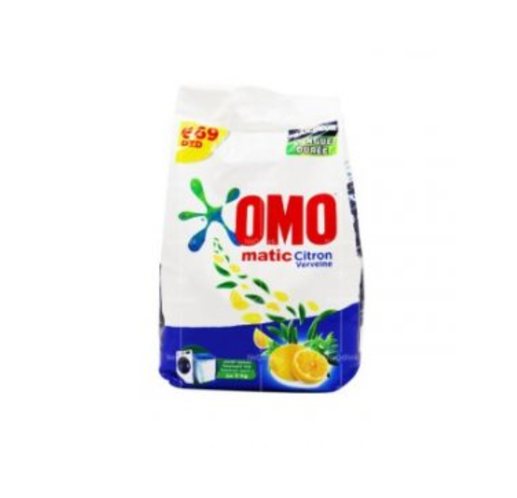 Lessive en poudre OMO citron – Sac 2.5kg