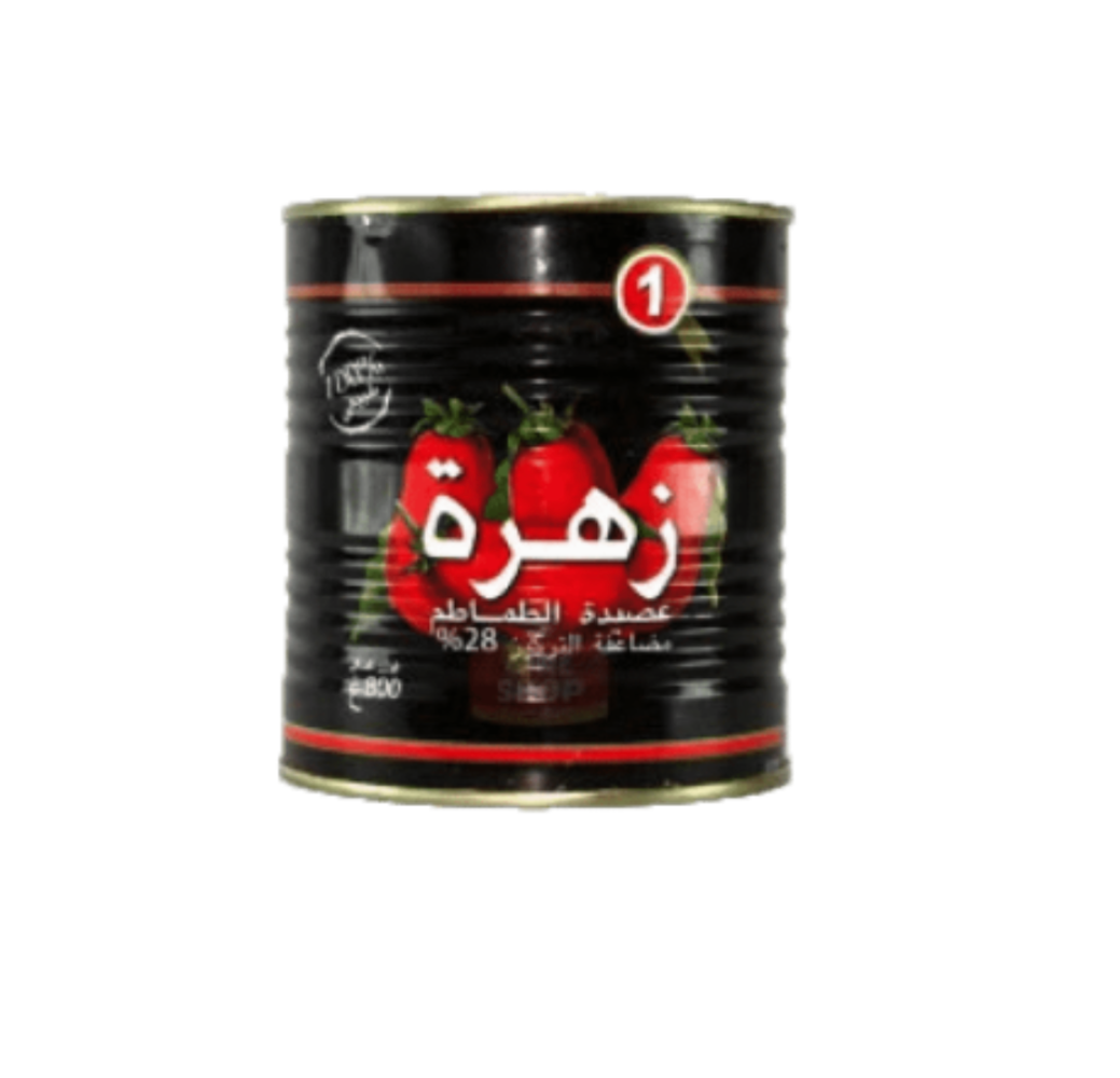 Purée de tomates double concentrée Zahra – 800g