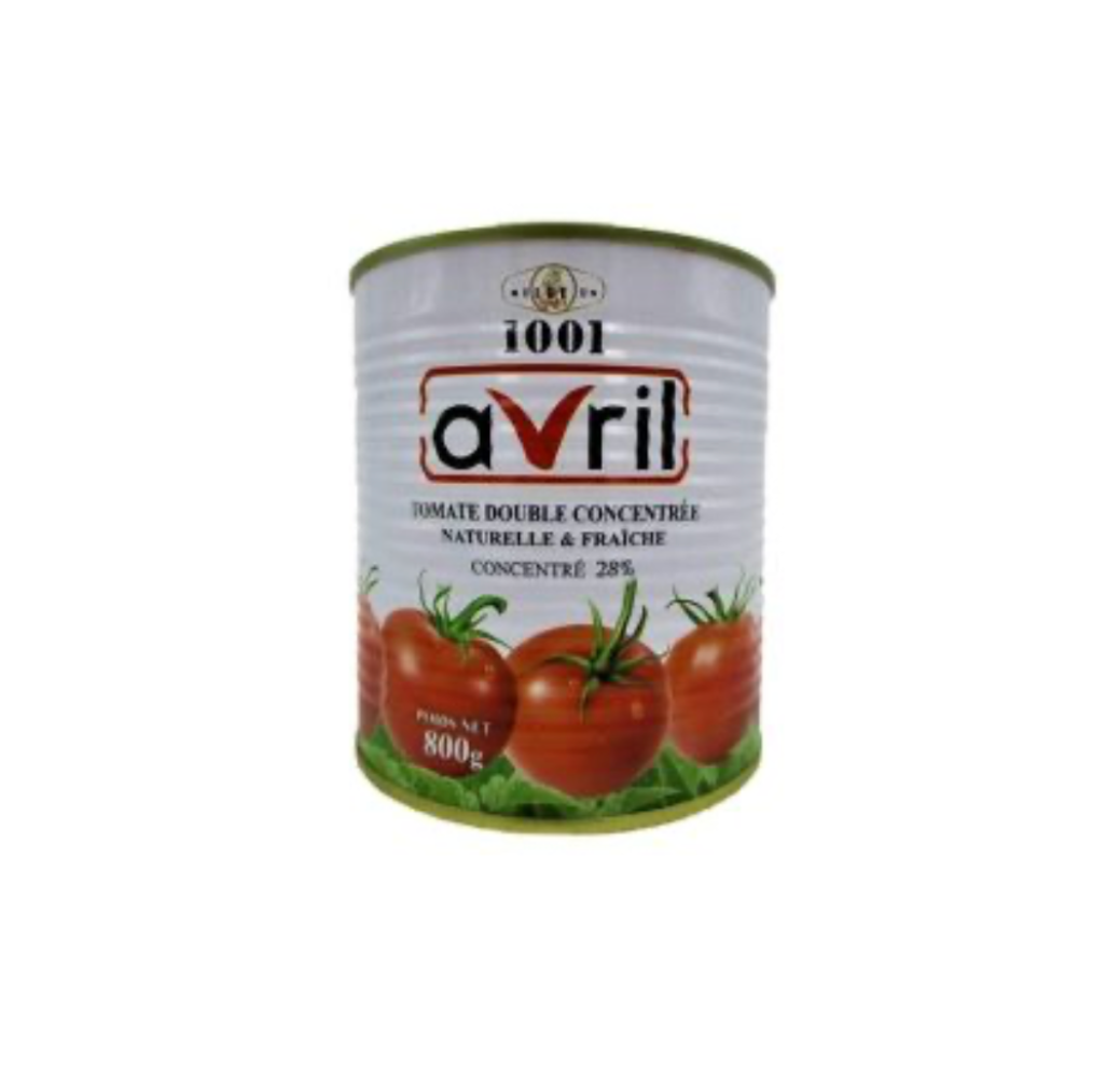 Tomate double concentrée Avril 1001 – 800g