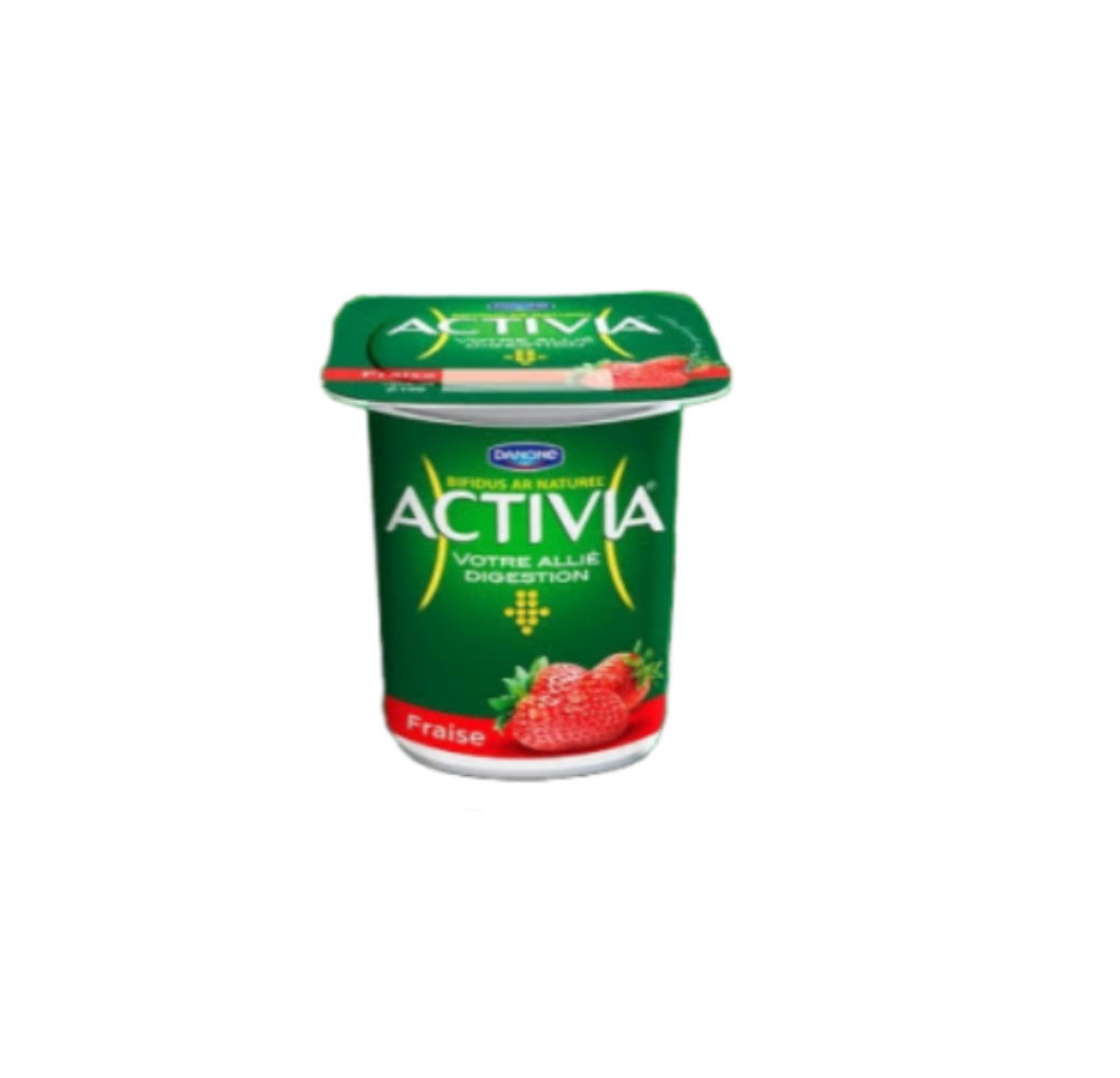 Yaourt aromatisé Activia – Fraise – 100g