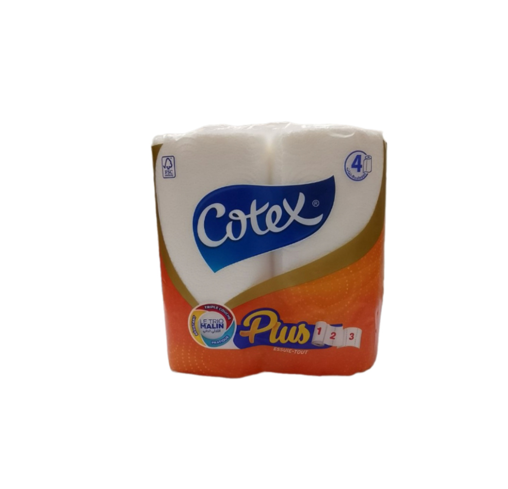 Cotex Plus Papier essuie-tout X4 