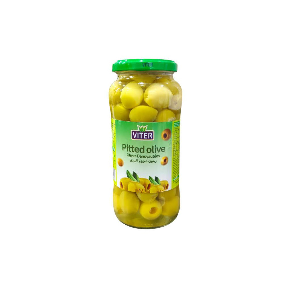 Viter – Olives vertes dénoyautées – Conserve 600 g