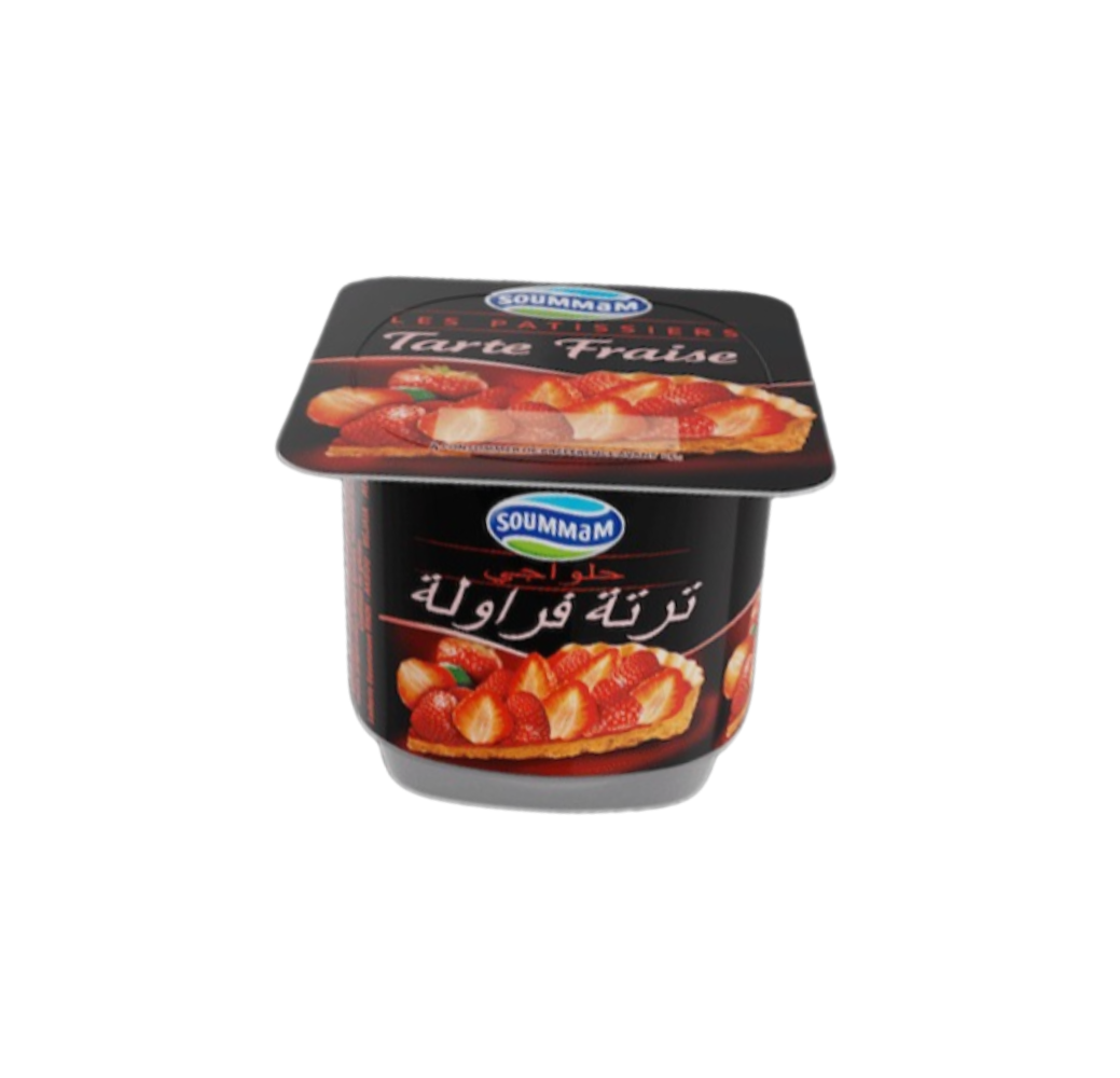 Yaourt Soummam Fraise façon tarte 