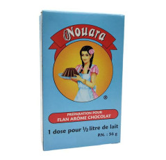 Noura flan à l’arôme chocolat (préparation pour dessert — sachet 56 g)