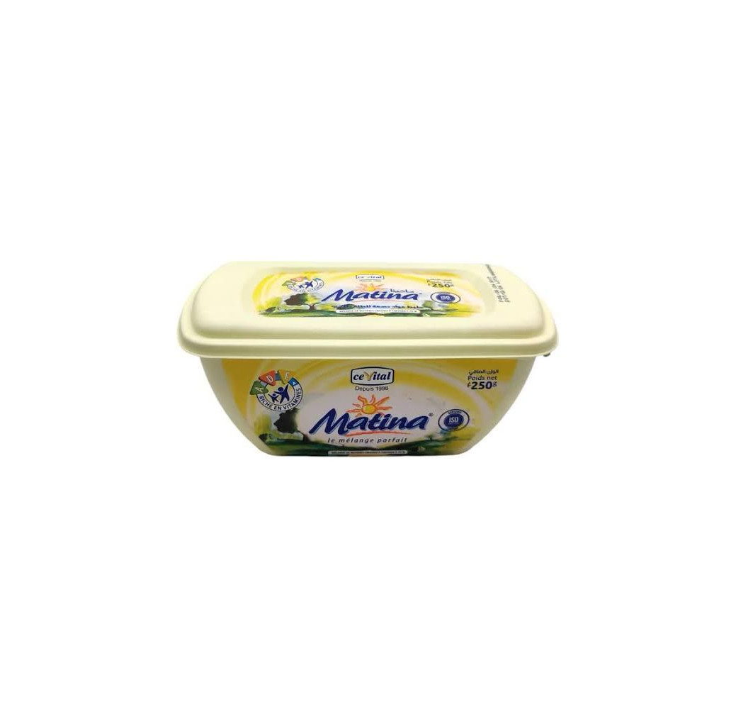 Matina – Margarine de Table Plaquette 250 g