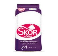 Sucre blanc cristallisé Skor – Sachet 1 kg