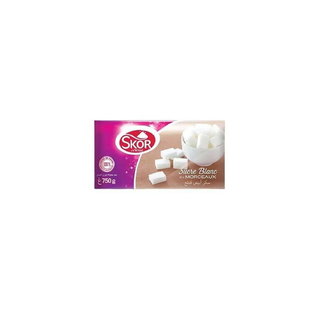 Skor – Sucre blanc en morceaux – 1 kg