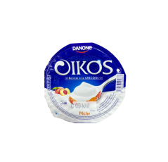 Yaourt Pot Danone Oikos Peche