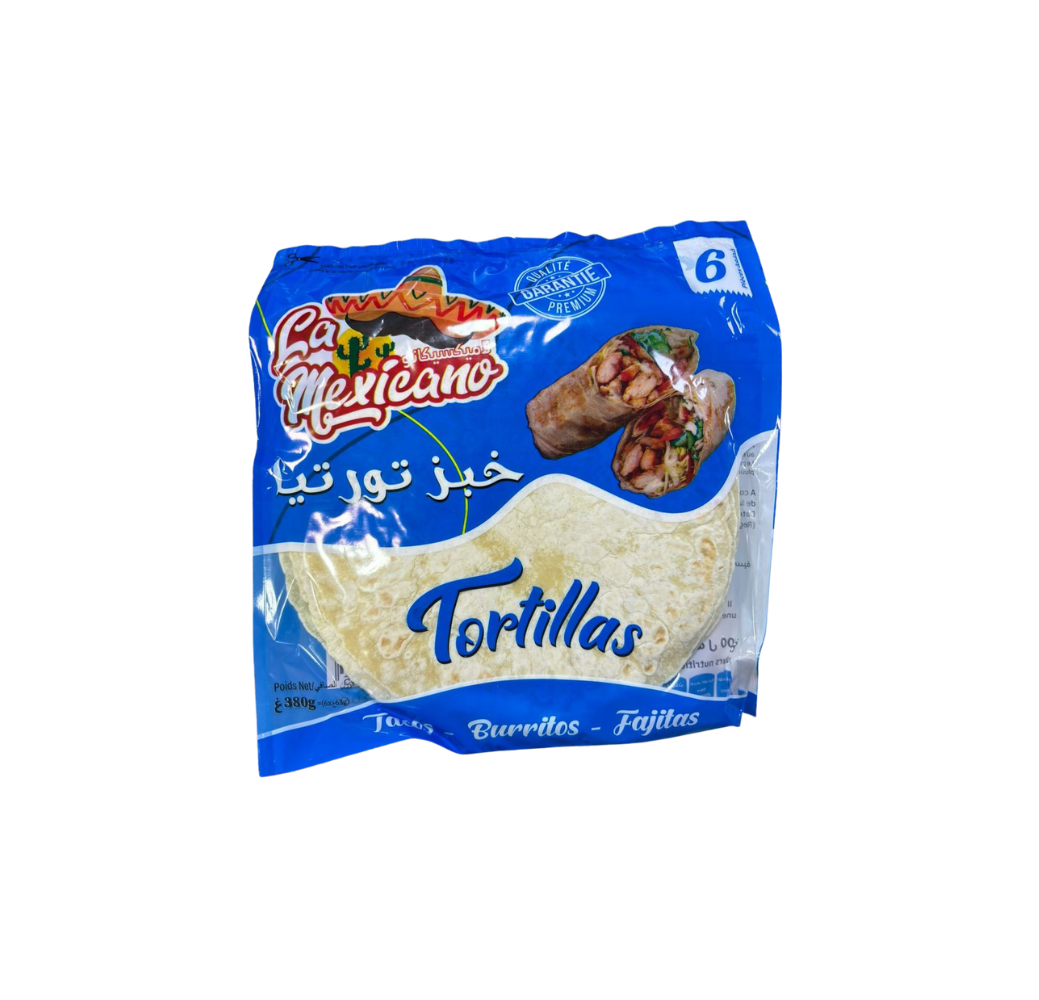 La Mexicano Pain Tortillas 6 Feuilles 380g