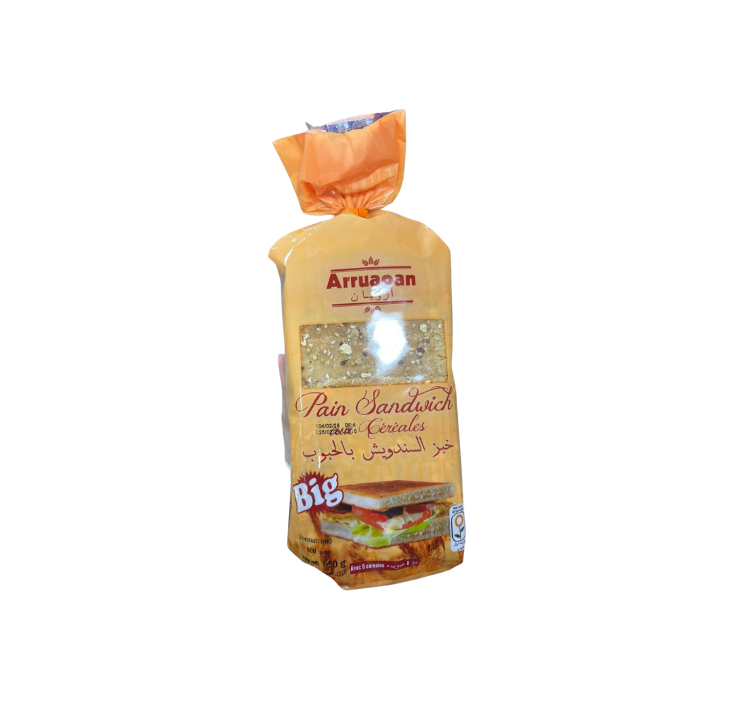 Arruapan Pain Sandwich Aux Cereales 650g