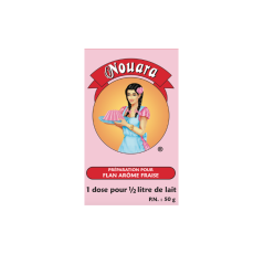 Nouara Flan Fraise 50g
