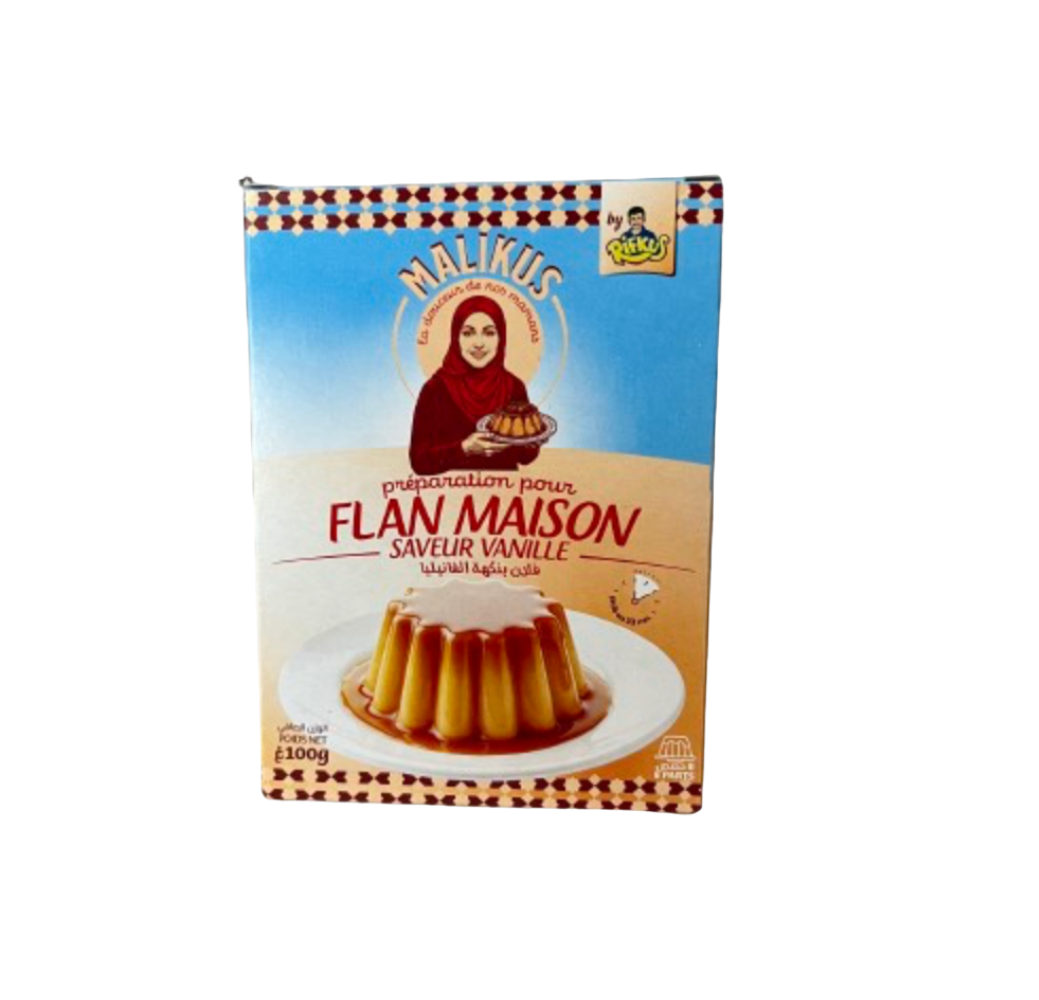Flan Maison -Malikus be Rifkus- saveur vanille – 100g