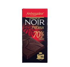 Chocolat Ambassadeur Noir  70% de Cacao