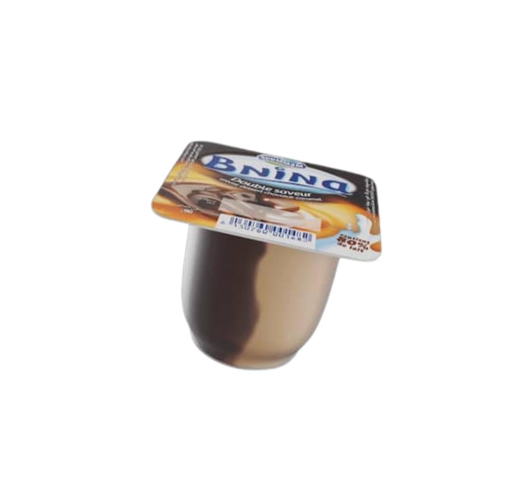 Crème dessert Bnina - Double saveur - Soummam 