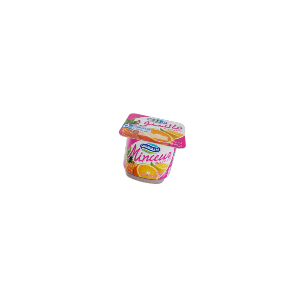 Soummam - Yaourt Minceur Orange Ananas  - 100g 