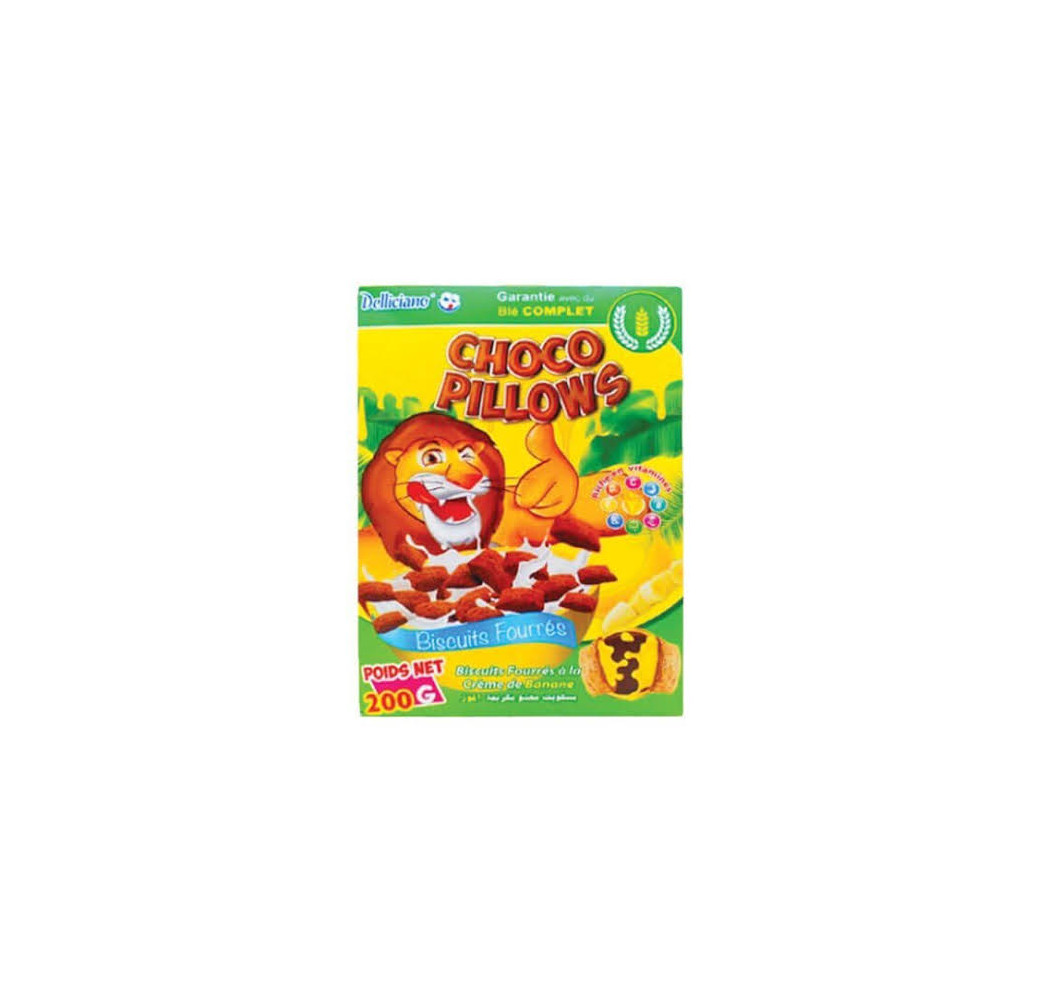 Choco pillows Biscuits fourrès -200g 