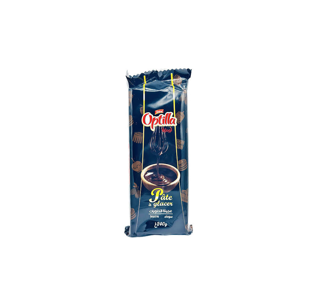 Optilla Pate a Glacer Chocolat Noire  240G