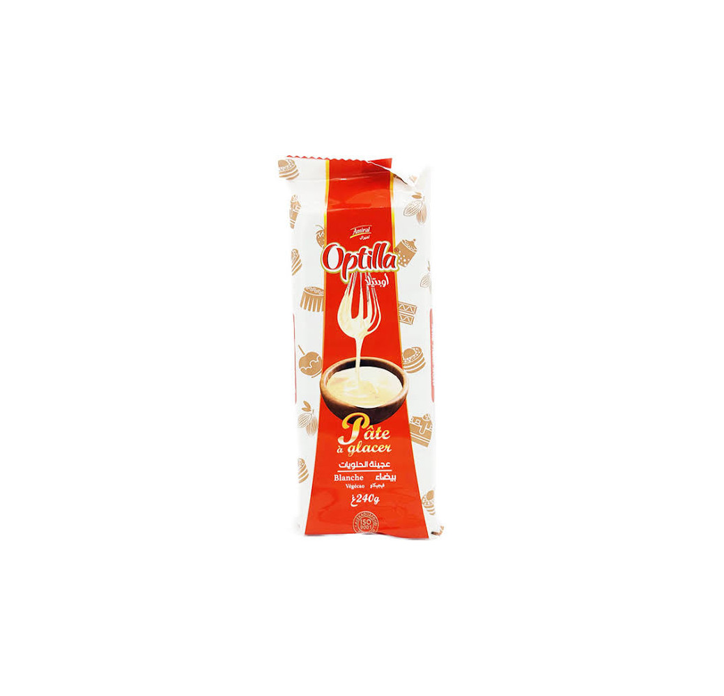 Optilla Pate a Glacer Chocolat Blanc 240G