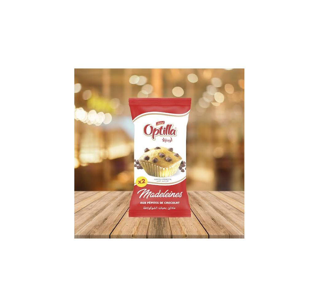 Optilla Madeleines aux Pépites de chocolat 75g