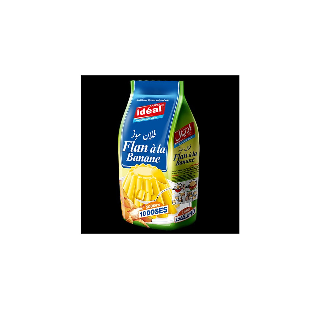 Idéal Flan Goût Banane 500g 