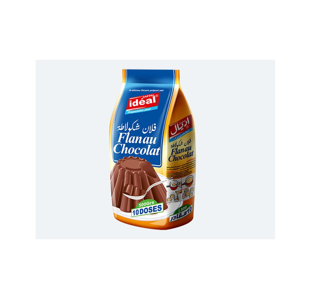 Idéal Flan Goût Chocolat 500g 
