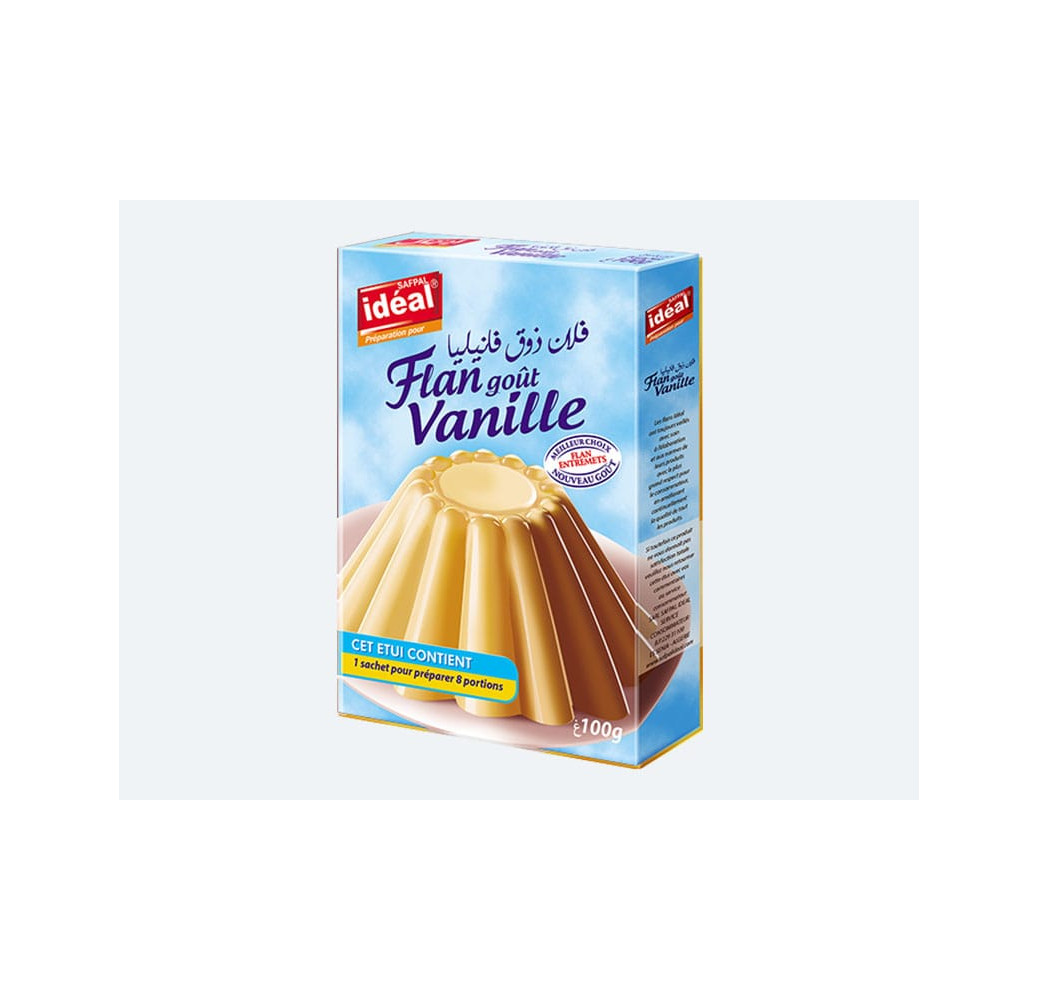 Idéal Flan Goût Vanille  100g 