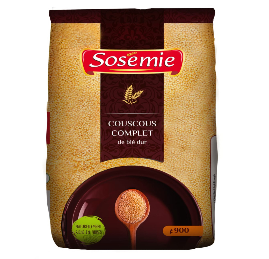 Sosemie couscous complet de blé complet -900g 